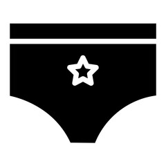 Lady Underwear Fashion Glyph Icon