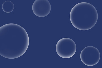 some bubbles on a blue background