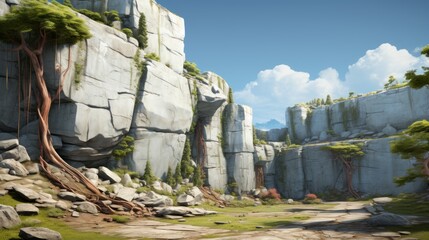 Majestic Stone Canyon: A Breathtaking Digital Landscape