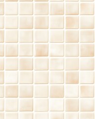 Seamless Pattern of Light Beige Square Tiles