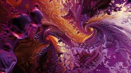 Obraz premium Eye-catching colorful abstract artwork with swirling patterns and vibrant hues.