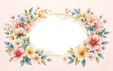 Flower background image, season, texture, border, frame, template