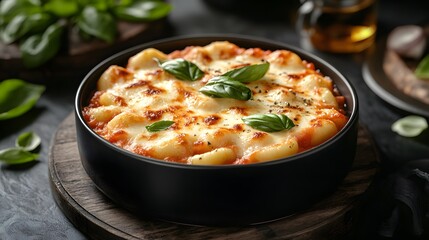 A Comforting Bowl of Gnocchi alla Sorrentina, Ideal for Cozy Family Dinners and Gatherings