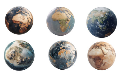 Photorealistic Globe Isolated on White Background