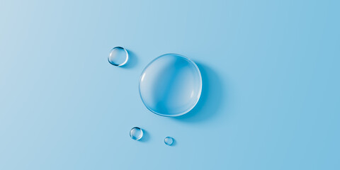 world water day copy space backgrounds.3d rendering