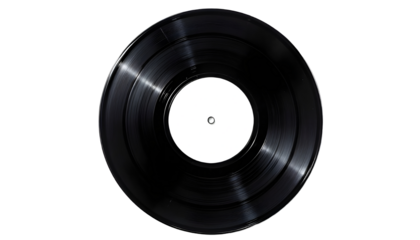 Black Vinyl Record, Blank Label, Music - Retro/Vintage