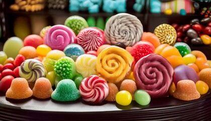 Fototapeta premium Experience the joy of tasting handcrafted candy creations. 