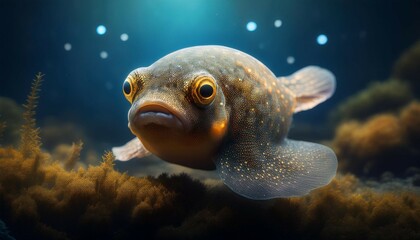 image of mystical blobfish in the background blobfish wallpaper
