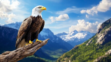 Foster vision and clarity by displaying sitting eagle