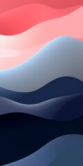 Abstract waves of color, transitioning from pink and coral to deep blues.  A gradient of calming hues.