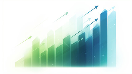 Abstract Background Featuring Upward Arrows and Gradient Colorful Design