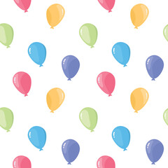 colorful balloons seamless pattern for cards, wallpaper, nursery decoration, and wrapping paper