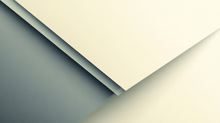 Abstract Beige and Gray Geometric Shapes Design