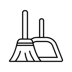 Obraz premium broom and dustpan