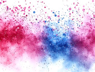 Fototapeta premium Abstract colorful powder explosion on white background.