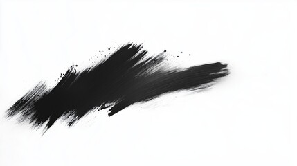 Black and White Brush Stroke Abstract Art Background With Dynamic Transition Effect for Modern Design and Artistic Creativity Exploration, Featuring Minimalist Style and High Contrast Visual Appeal