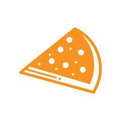 Pizza icon illustration flat