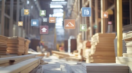 Floating Icons for Inventory and Delivery Management