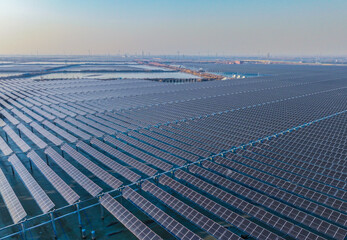 Drones capture large-scale photovoltaic panels on site