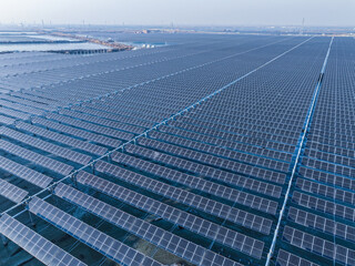 Drones capture large-scale photovoltaic panels on site