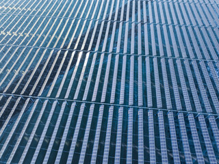 Drones capture large-scale photovoltaic panels on site