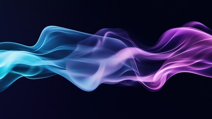 Black, dark blue, violet, purple, lilac, lavender, pink, white, teal, and turquoise abstract background with pastel, soft, and dusty tones. Featuring a lightline, color gradient ombre blur effect 