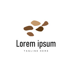 Stone Vector Logo, Stone Design Balance Milestone Vector Templet Symbol Illustration