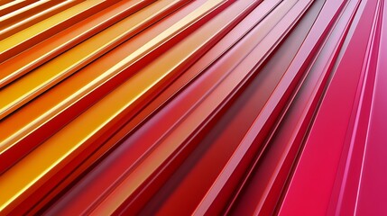 Abstract Red and Orange Gradient Stripes: A Vivid Display of Color and Form