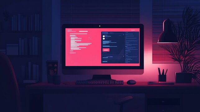 Night Coding Session: A Digital Oasis in the Dark