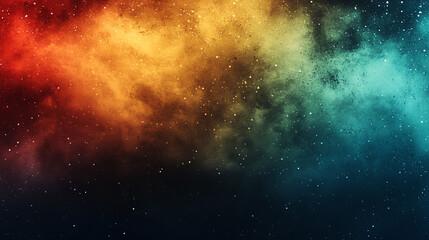 Naklejka premium Blur colorful warm rainbow light leaks on black background with dust texture creating a defocused abstract retro film analog effect perfect for overlay or screen filter use