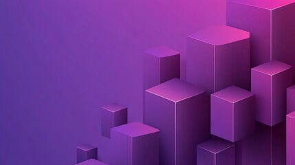 Fototapeta premium Abstract Purple Geometric Shapes Gradient Background