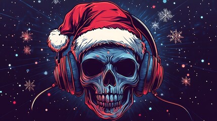 Skull Santa's Festive Beats: A Darkly Merry Christmas