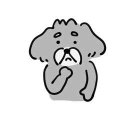 不安な犬