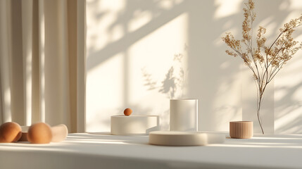 Bathroom interior with copy space