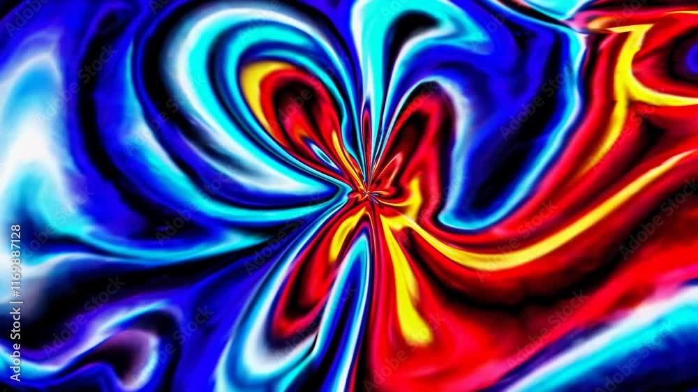 Poster abstract colorful swirl pattern with vibrant hues