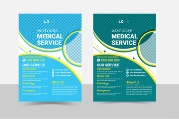 Corporate healthcare and medical flyer design