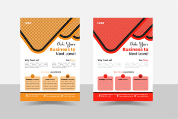creative business  flyer  design template 