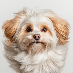 Adorable Small Dog with Fluffy Fur and Expressive Eyes