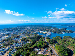 Fototapeta premium 志摩パールブリッジと英虞湾