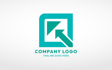 Green arrow logo for corporation