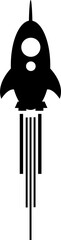 Rocket . Vector icon
