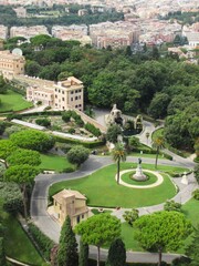 Palacio del Gobernador dentro de los Jardines del Vaticano en Roma, Italia