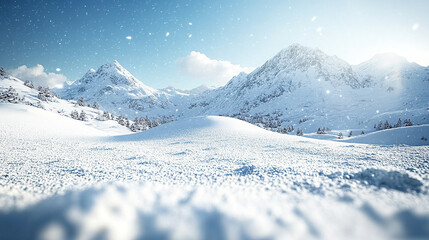 White snowy mountains under a vibrant blue sky symbolizing travel lifestyle resilience and challenges ideal for adventurous journeys or serene getaways capturing nature's majestic and inspiring essenc