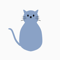 a grey cat design vectore