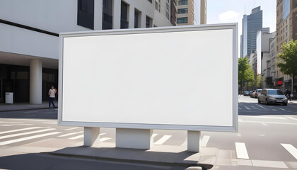 Obraz premium a blank billboard on the street mockup