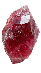 Obraz premium A vibrant ruby crystal showcasing natural beauty.
