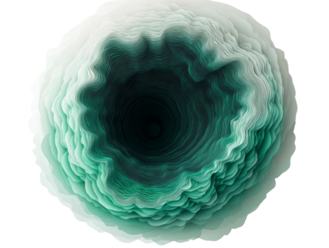 Abstract digital wave pattern with depth and color.
