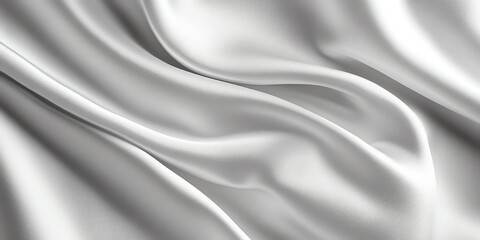 Obraz premium Abstract background with white silk fabric.