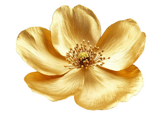 Beautiful golden flower with delicate petals.