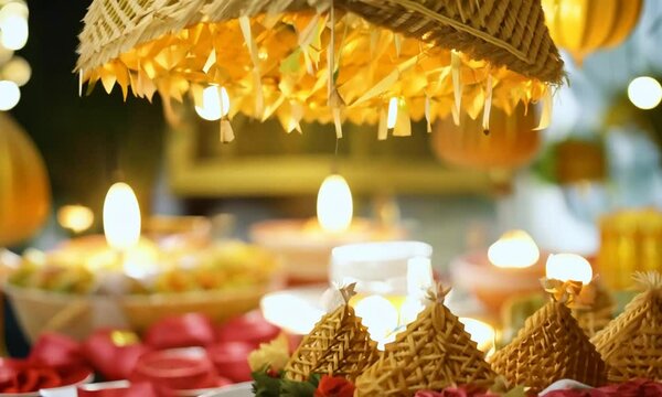 Dekorasi makanan di hari raya 